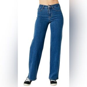 Judy Blue Women's High Waist Vintage Wide Jeans